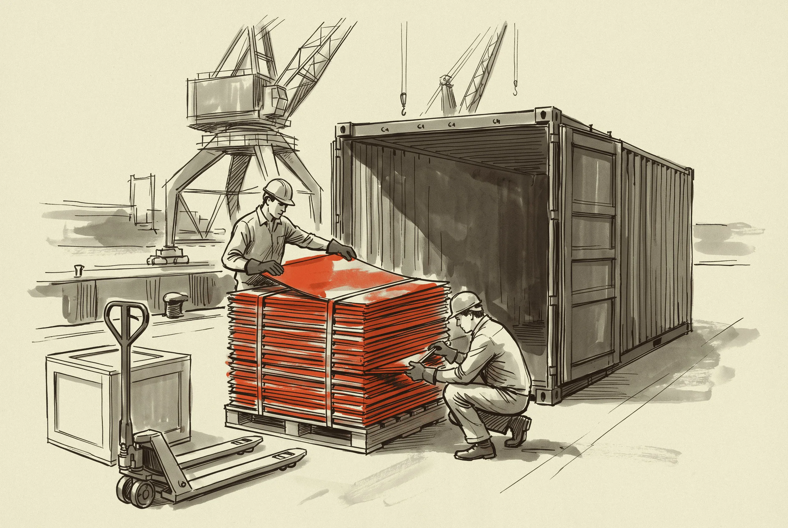 Refined cathode landing at a port, the form of copper the derivative duty does not reach.