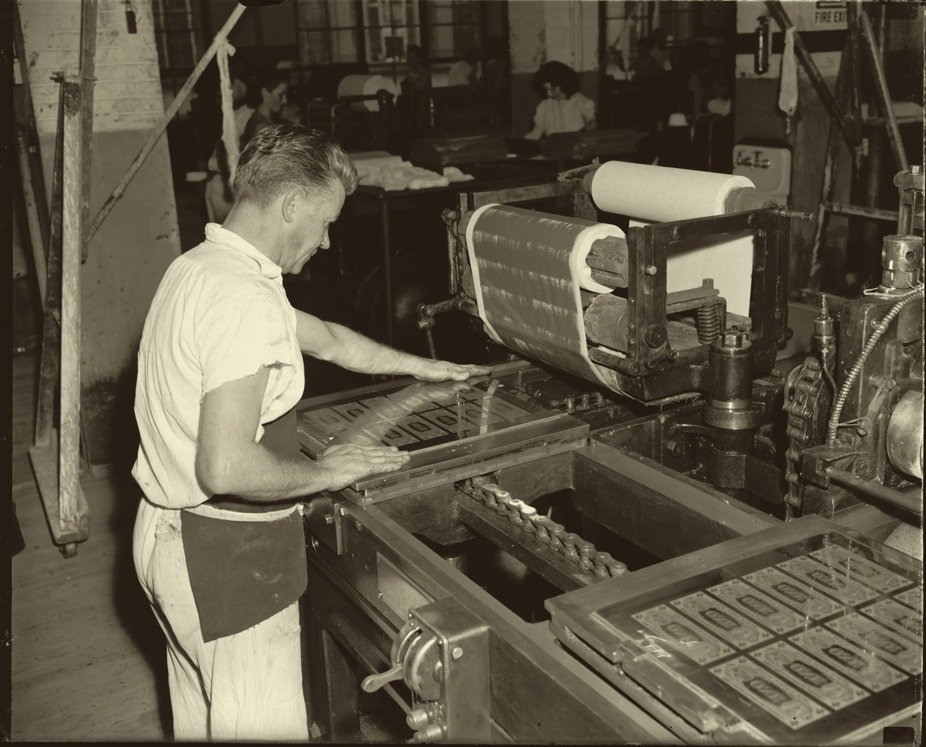 Printing press, Bureau of Engraving and Printing, Washington, 1940