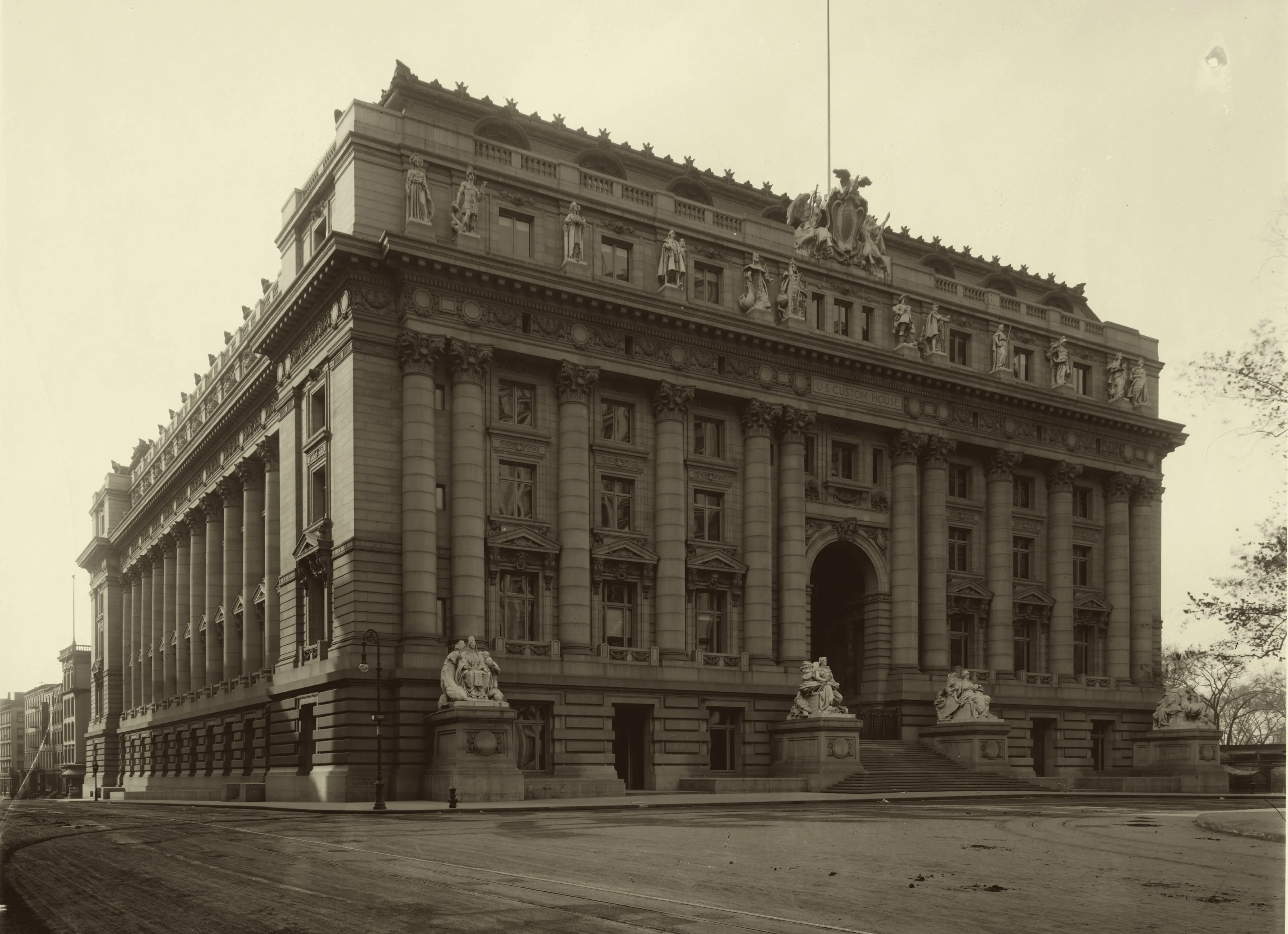 United States Custom House, Bowling Green, New York, 1908