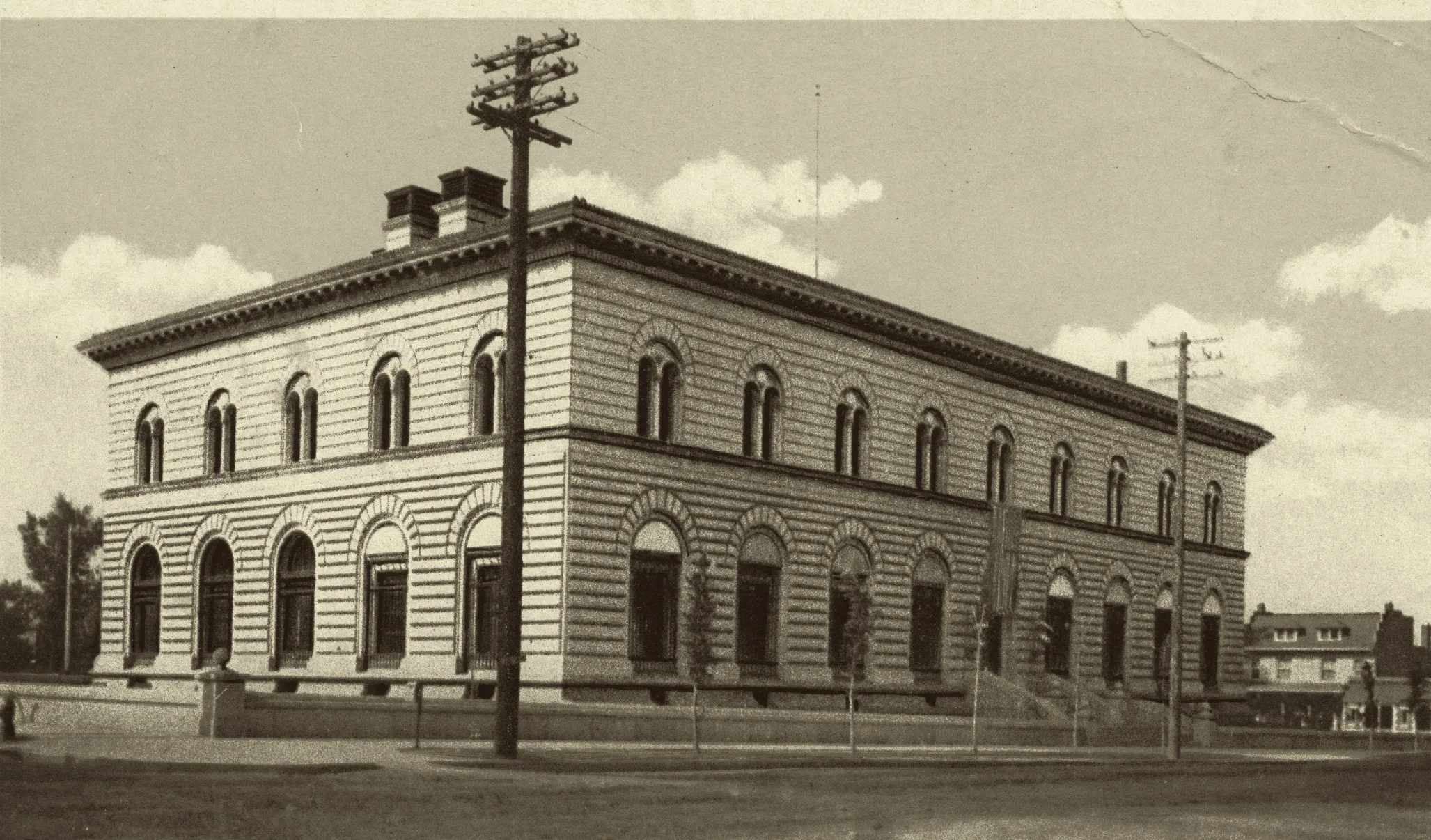 United States Mint, Denver, Colorado, postcard, c. 1908