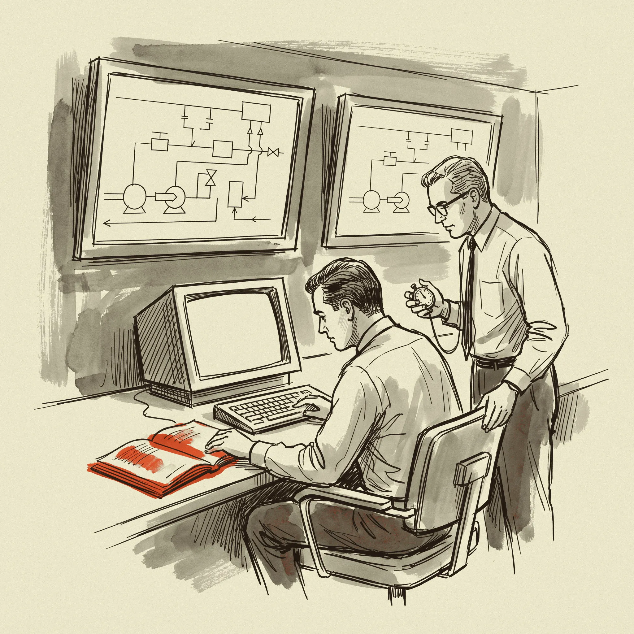 The acceptance test is whether the system's number matches the operator's hand count.