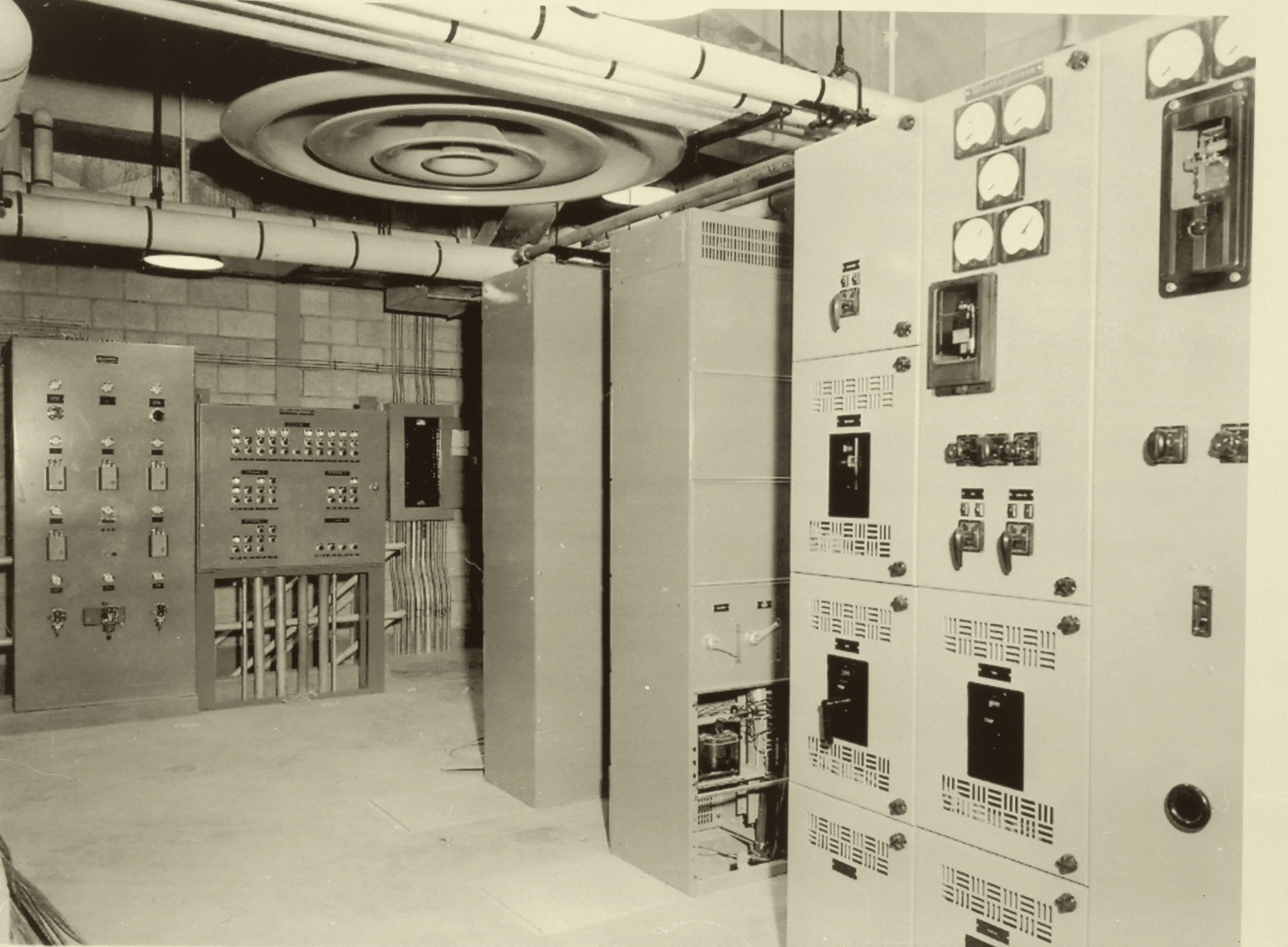 Switchgear and control boards, shield test facility, National Reactor Testing Station, Idaho, 1959
