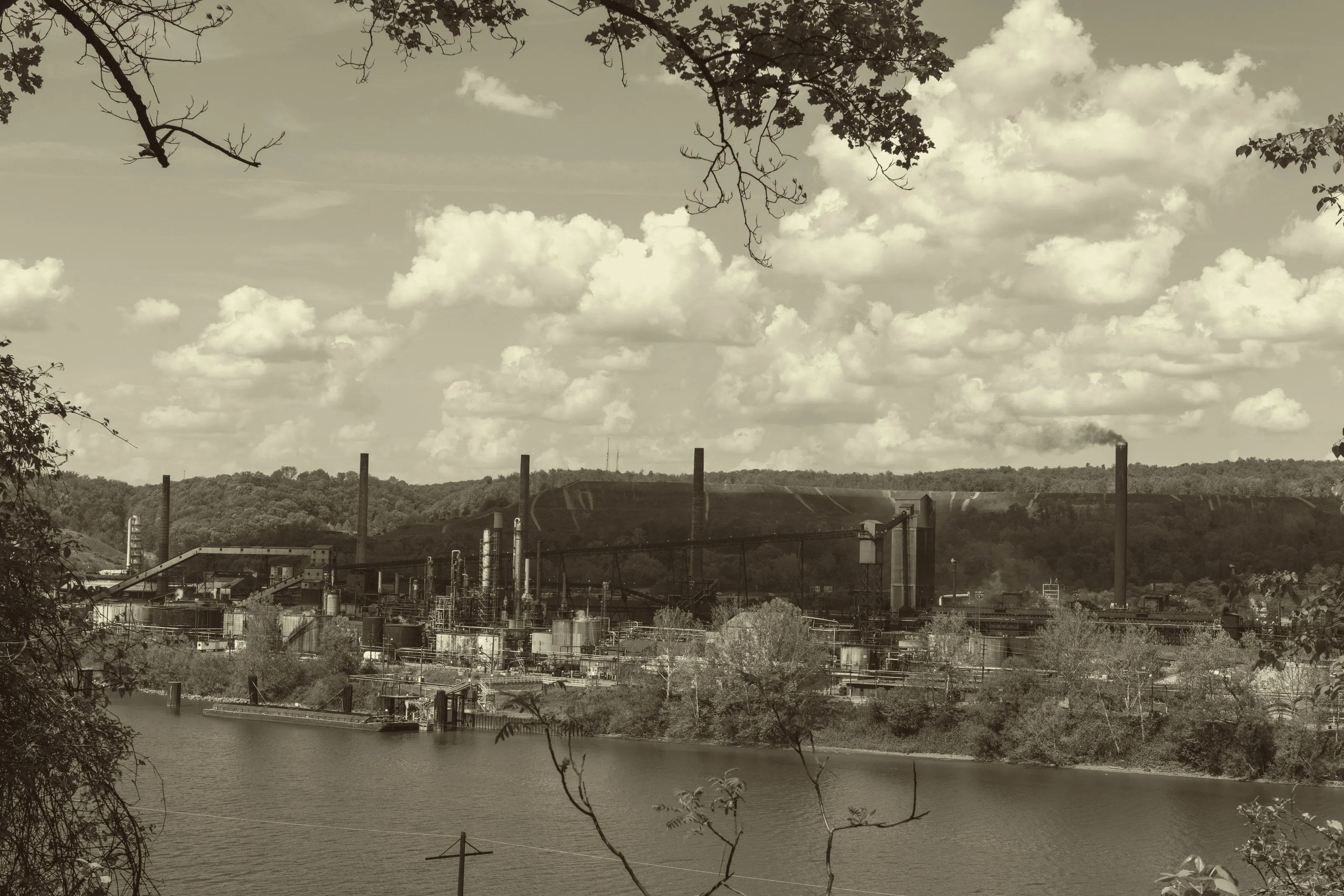 Weirton Steel plant from across the Ohio River, Weirton, West Virginia, 2015